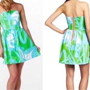 Lilly Pulitzer ‘Lottie’ Strapless Dress Size 8 used